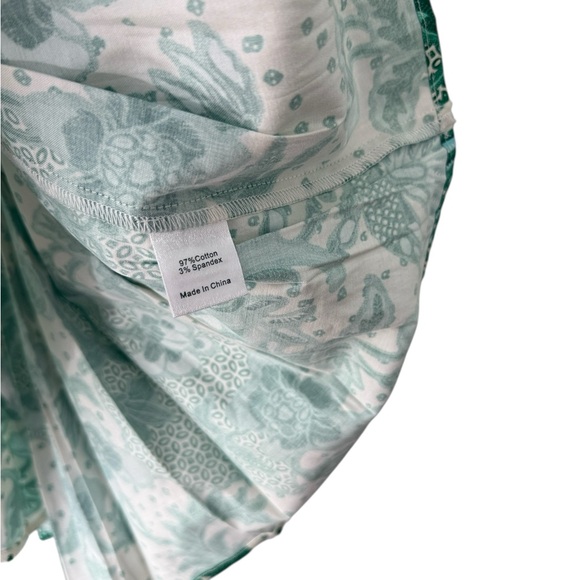 Tuckernuck Venice Beachside Vines Tate Pleated Hem Dress Womens Size S NWT - Picture 7 of 9